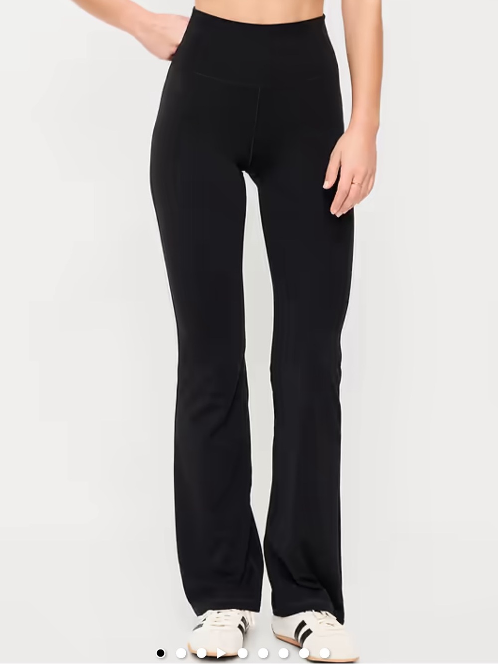 Old Navy Black High-Rise Small studio smooth Flare Leggings New With Tags